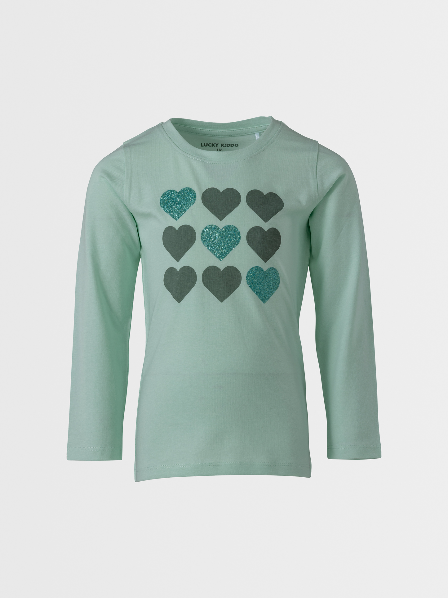 Greenish Hearts | Hosszú ujjú póló lányoknakk
