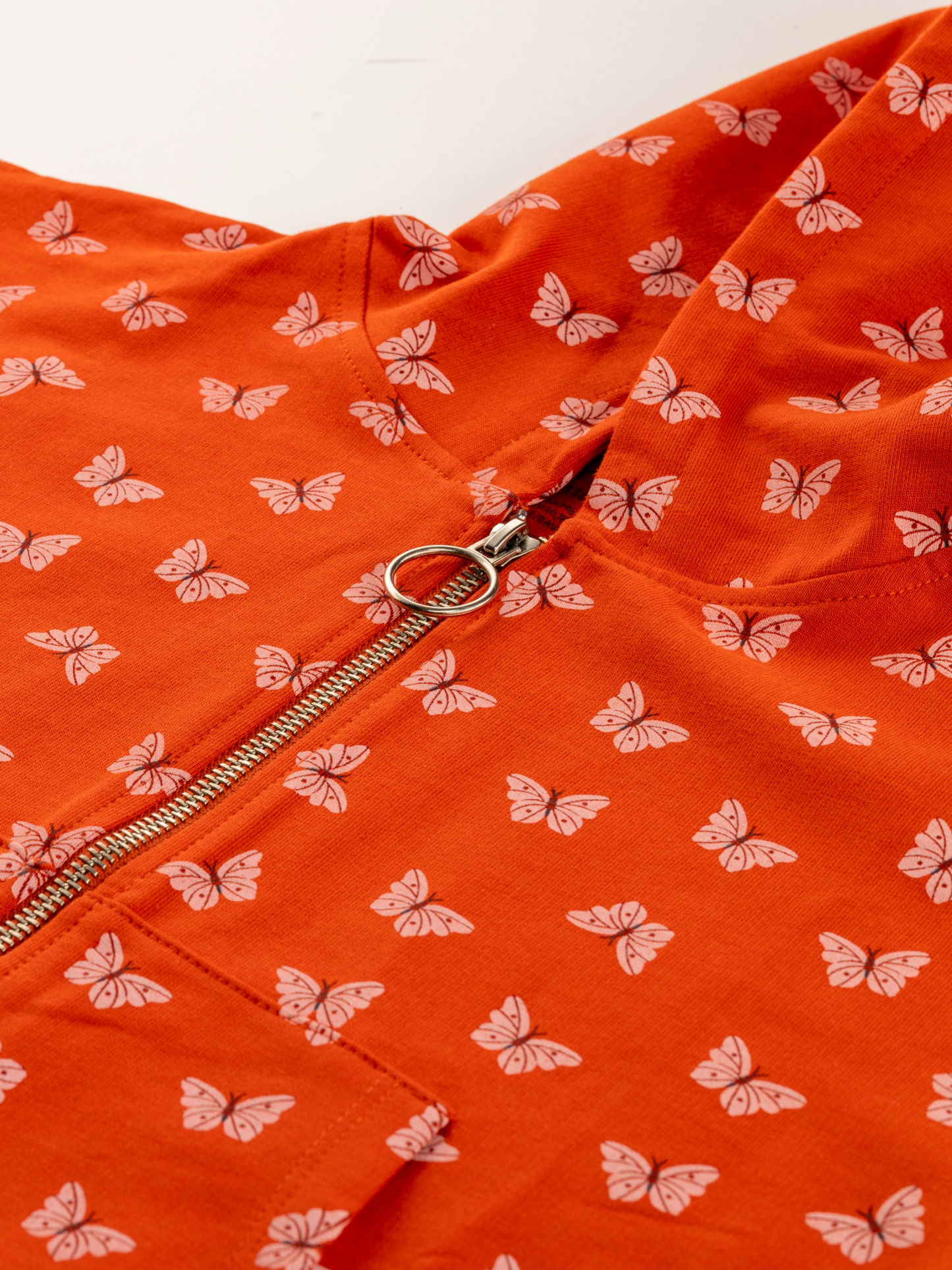 Ginger Butterflies | Lányka cipzáras hoodie