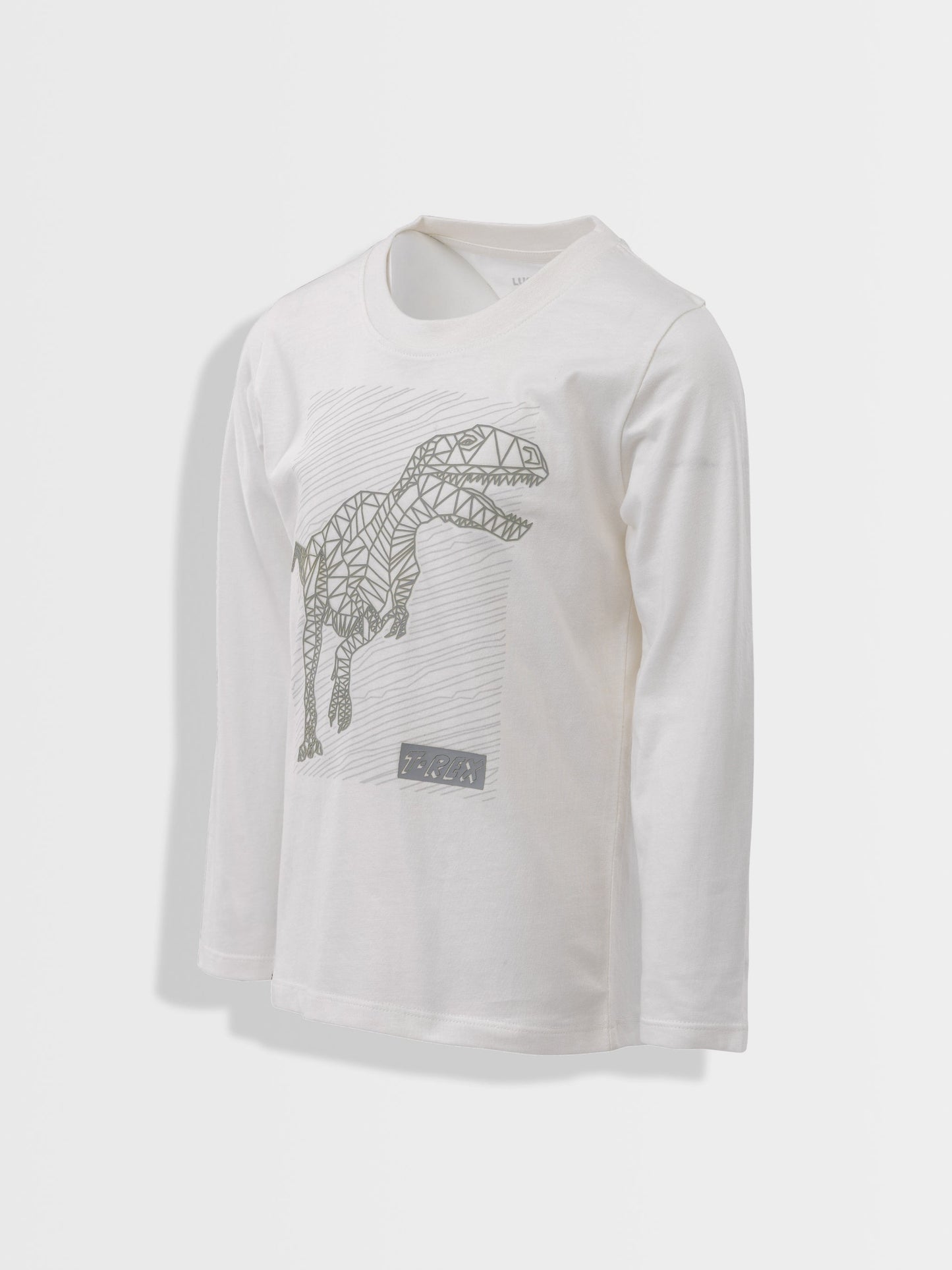 Fiú hosszú ujjú póló Star White Dino