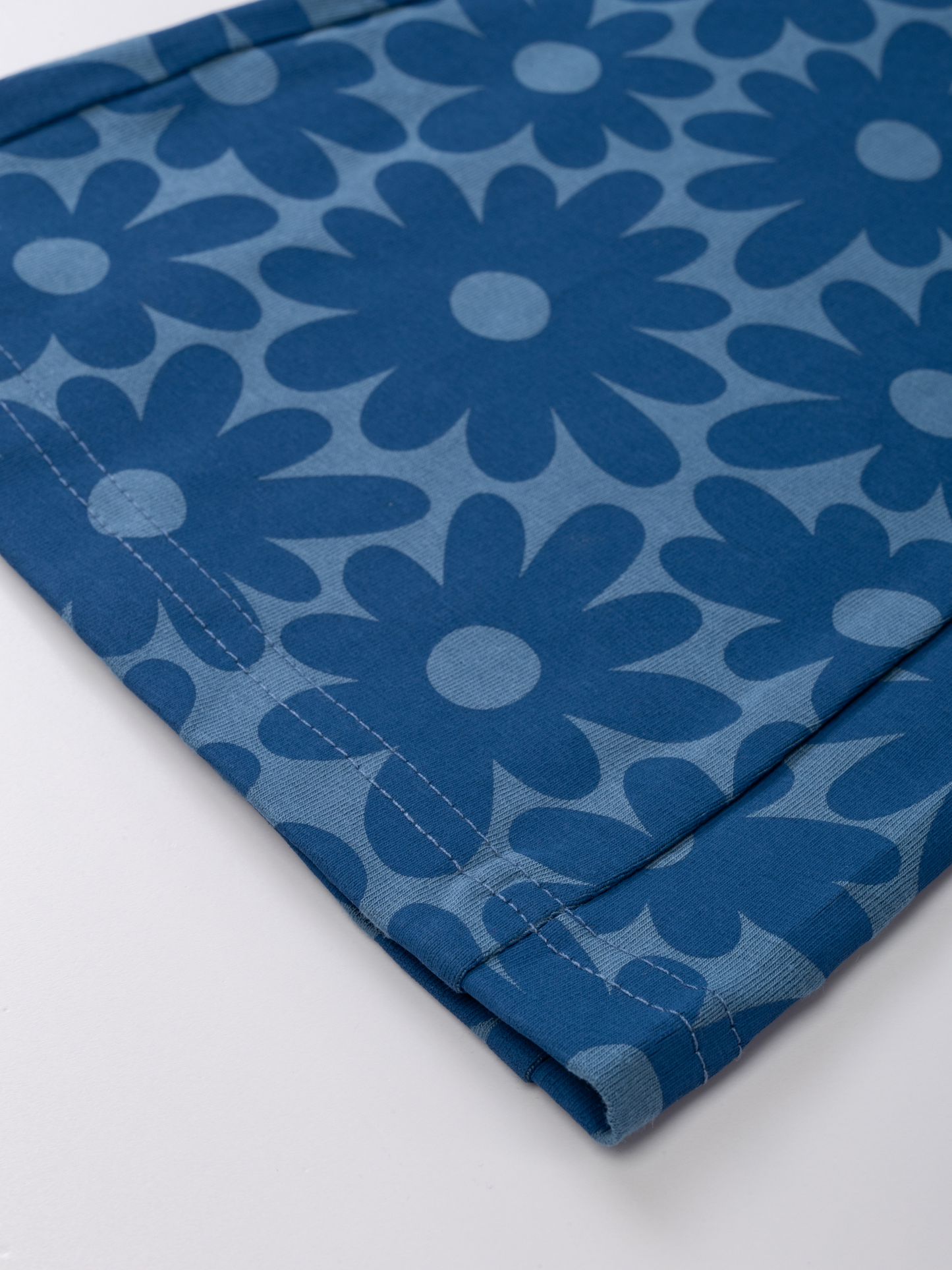 Flowers Blue | Bővülő szárú lányka leggings