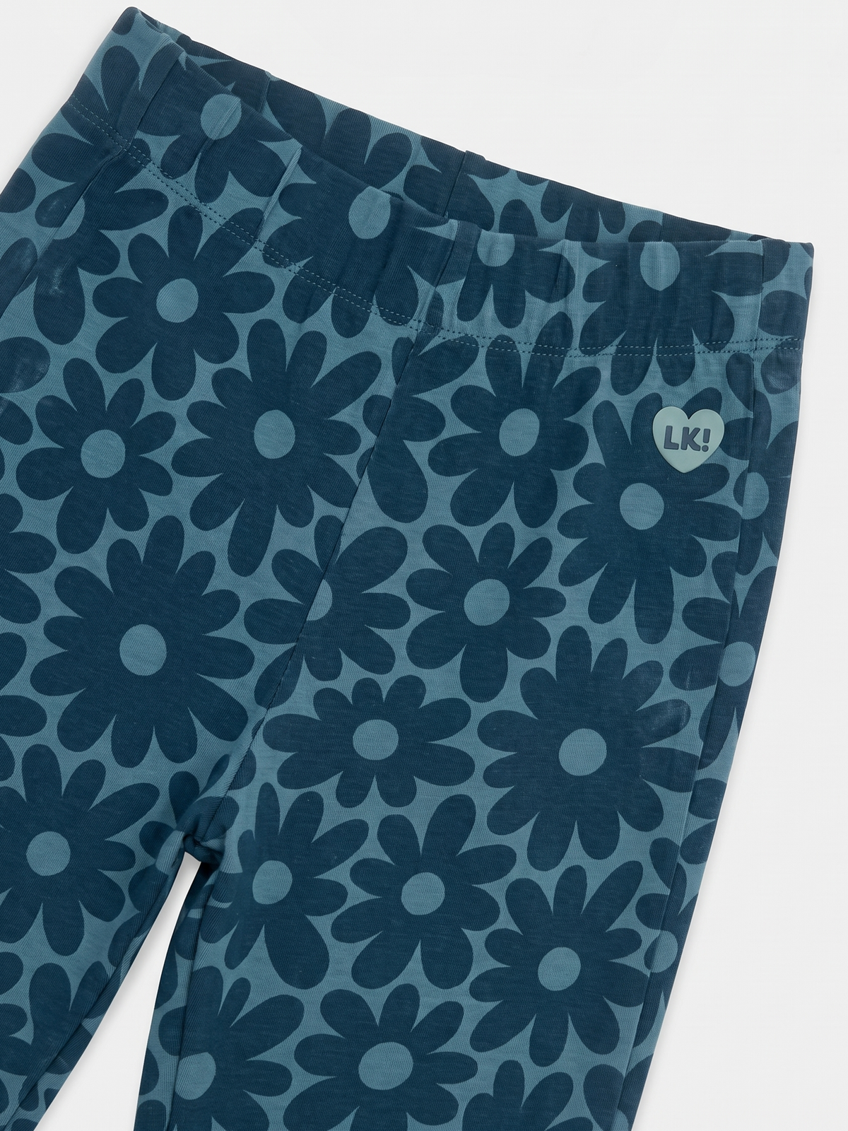 Flowers Blue | Bővülő szárú lányka leggings