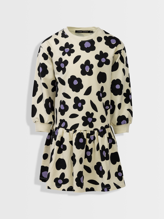 Vanilla Floral | Hosszú ujjú lányka ruha