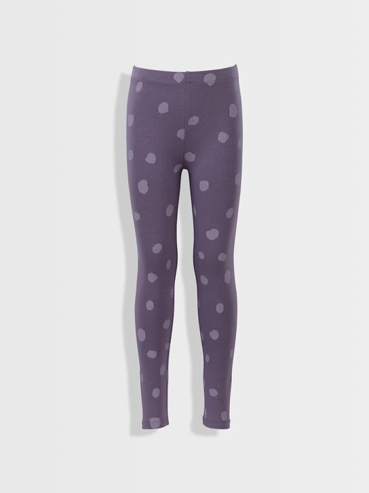 Purple Ash Dots | Lányka leggings