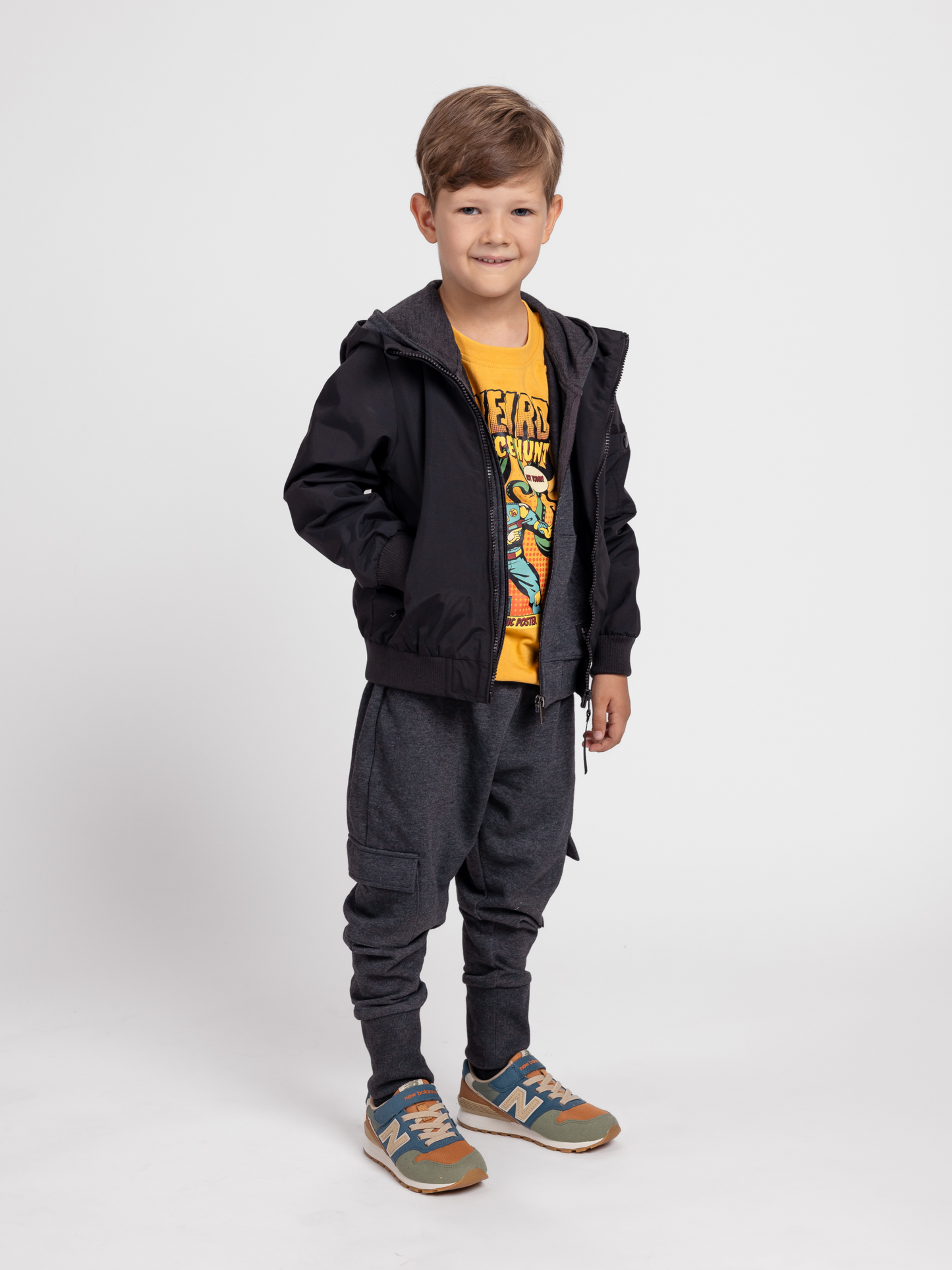 Star Dust Grey | Fiú cargo melegítőnadrág