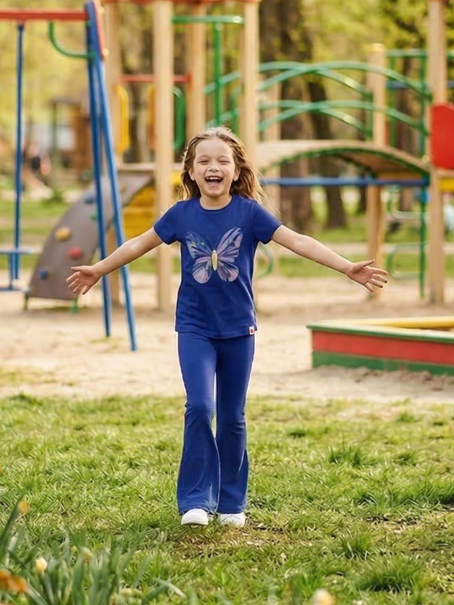 Starry Sky Flare Dance | Lány leggings