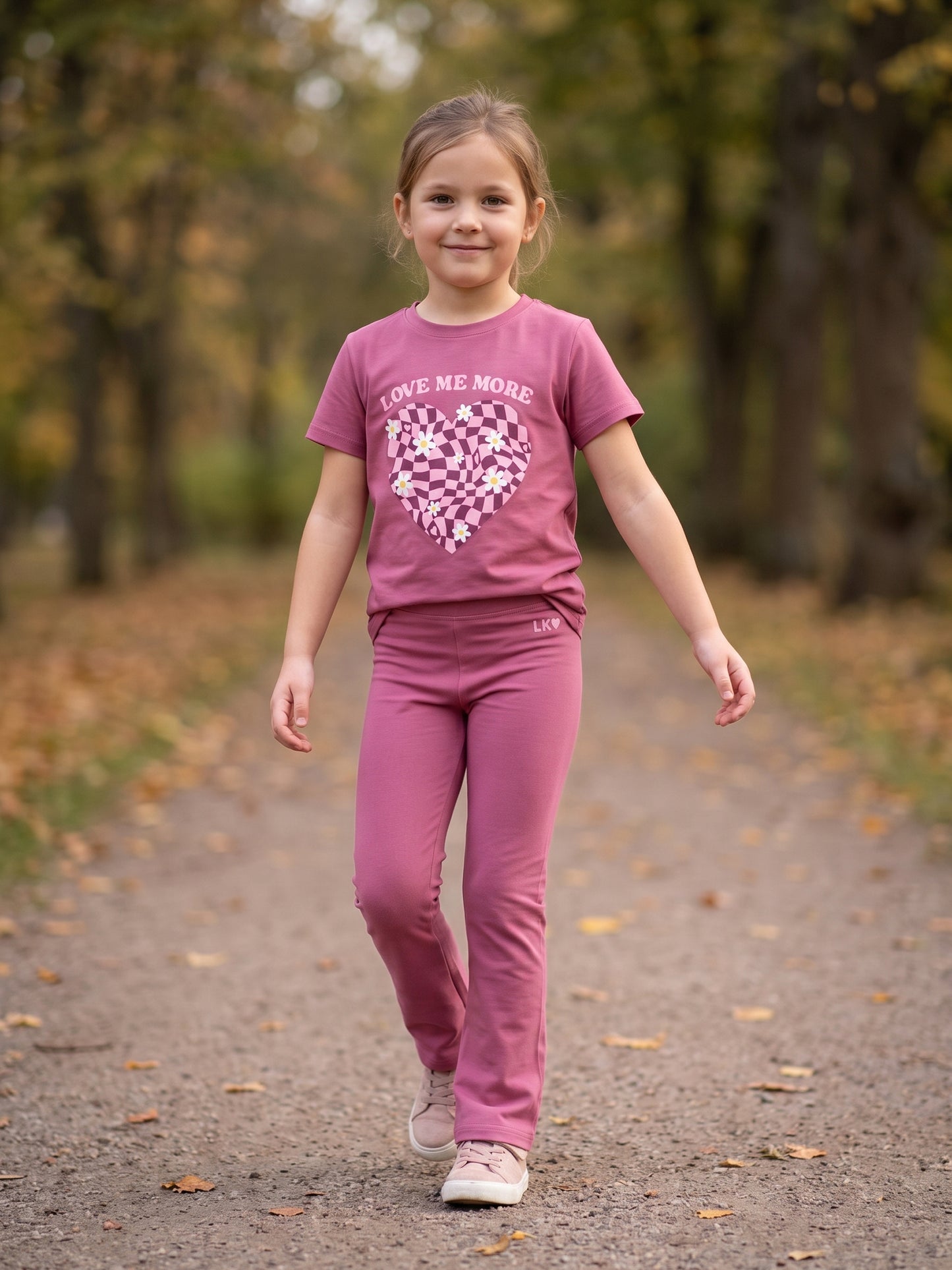 Raspberry Flare | Lány harang szárú leggings