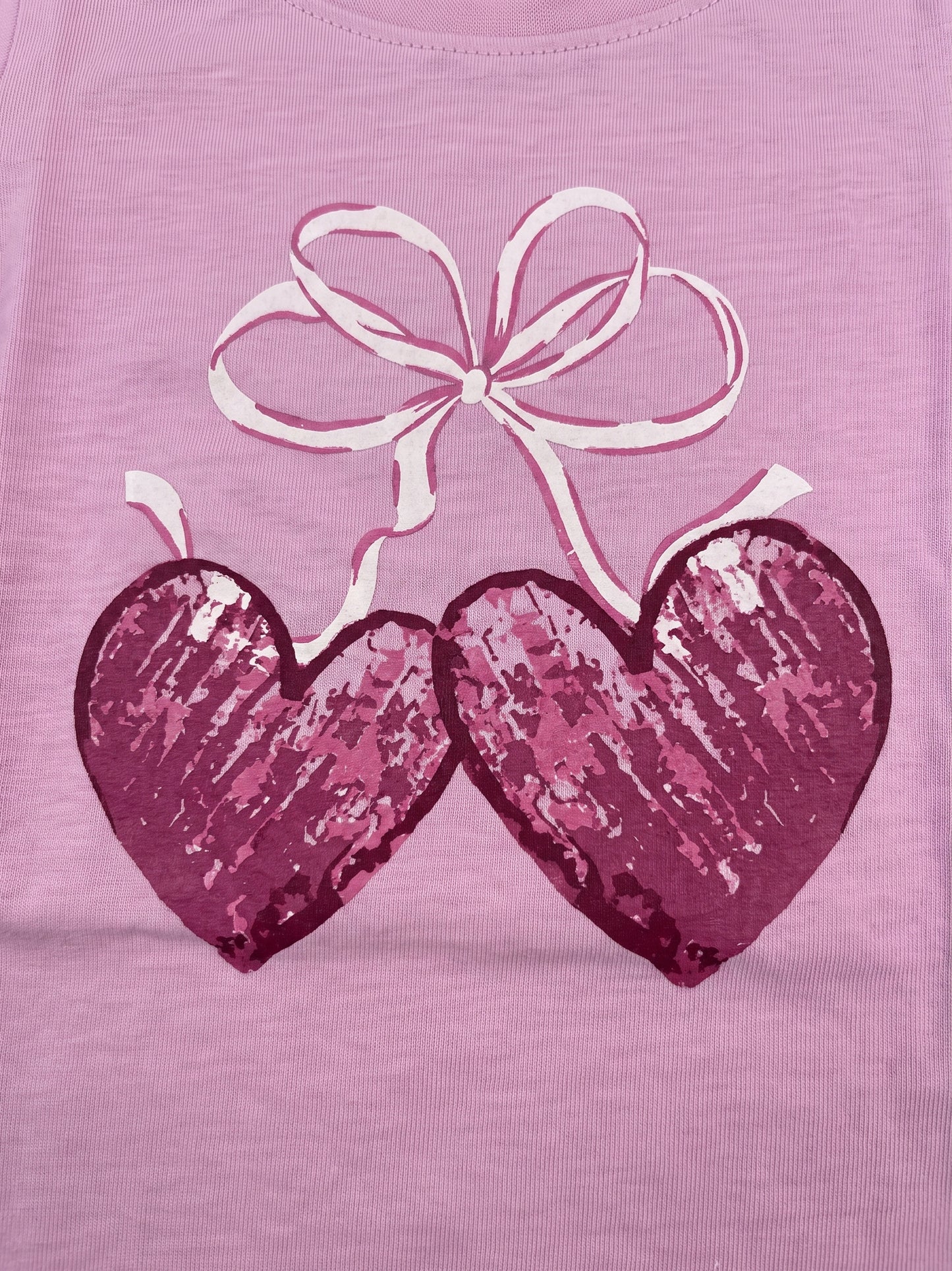 Pink Glitter Hearts | Póló lányoknak - klasszikus szabás