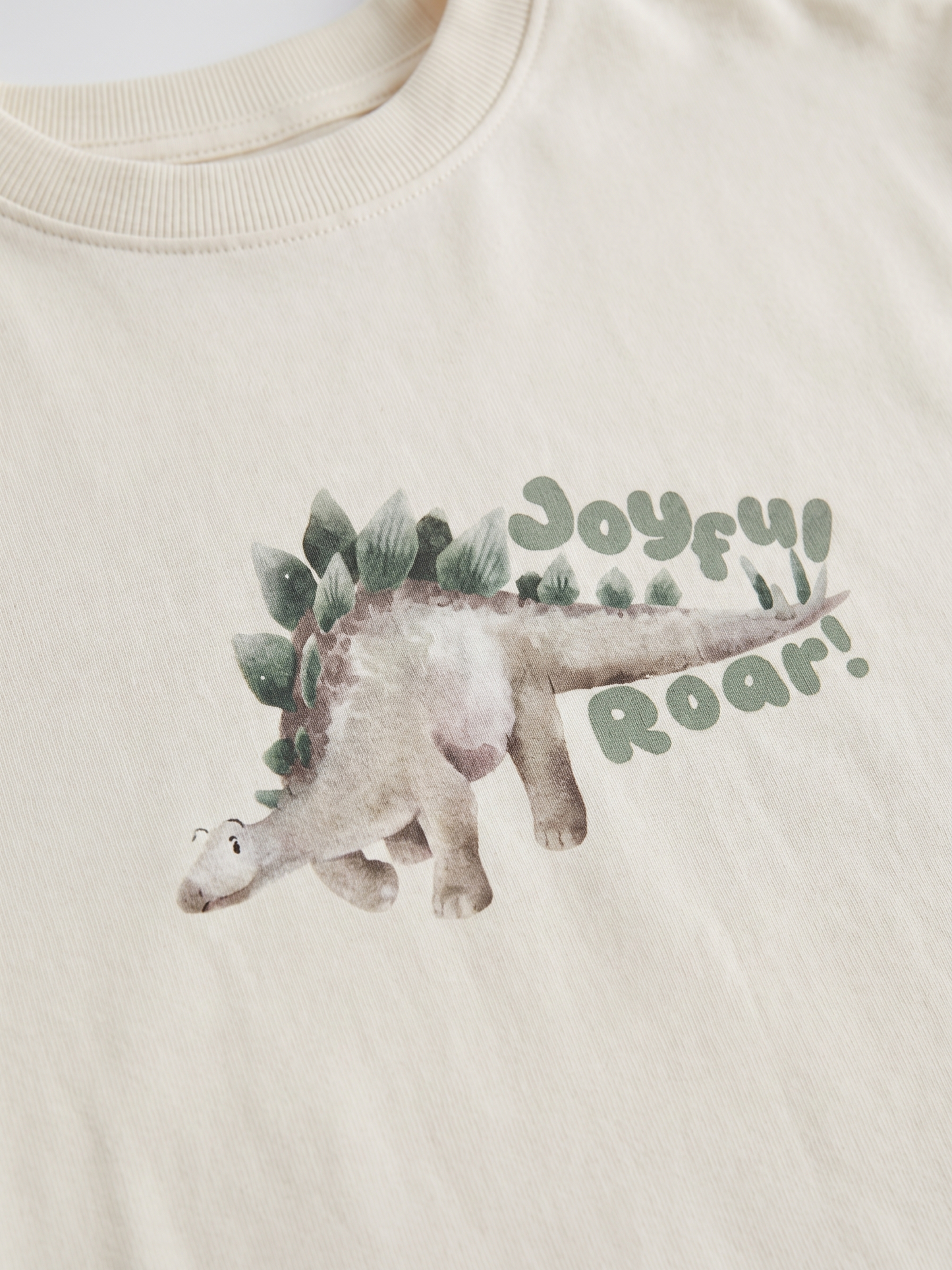 Cream Joyful Roar | Rövid ujjú póló fiúknak - laza szabás