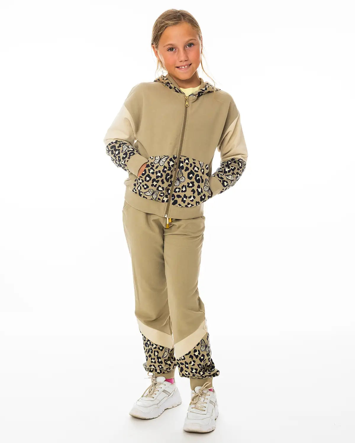 Lány melegítőnadrág Leopard