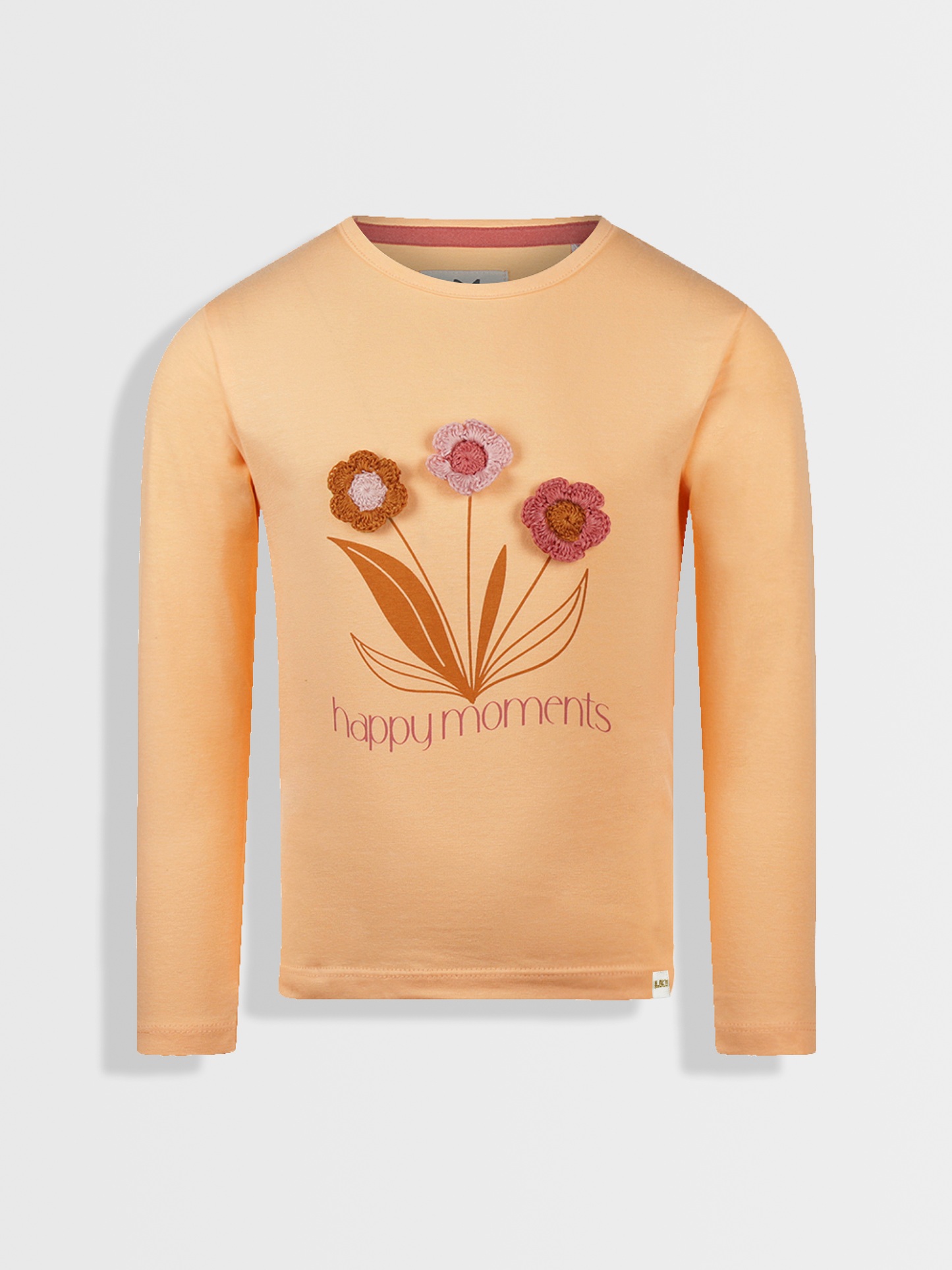 Peachy Flower | Hosszú ujjú póló lányoknak