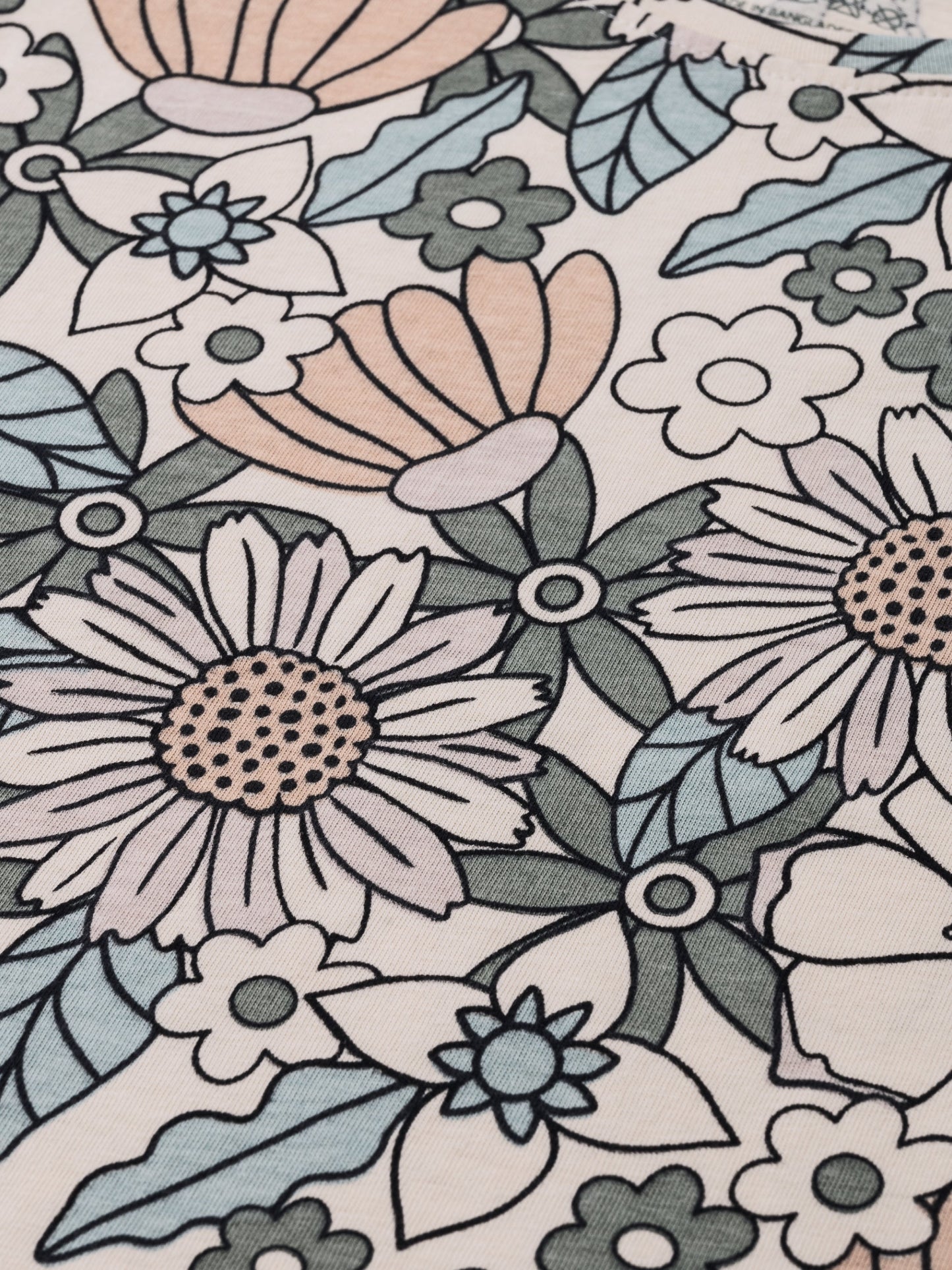 Lány hosszú ujjú póló Flowers