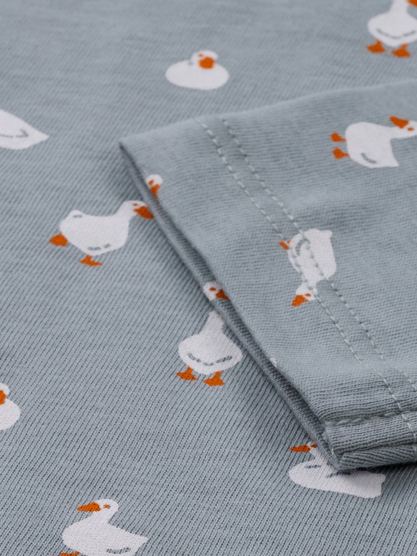 Lány hosszú ujjú póló Grey Mist Ducks