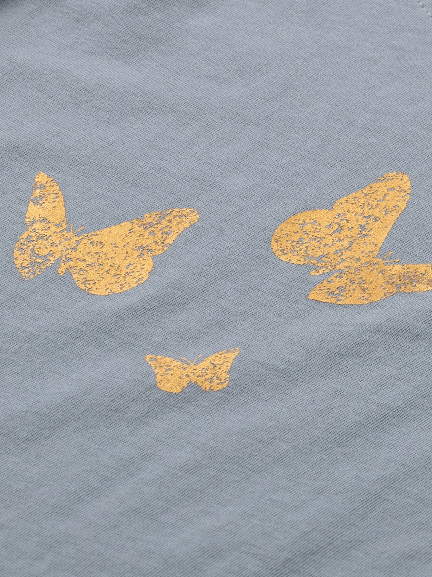 Lány hosszú ujjú póló Grey Mist Butterflies