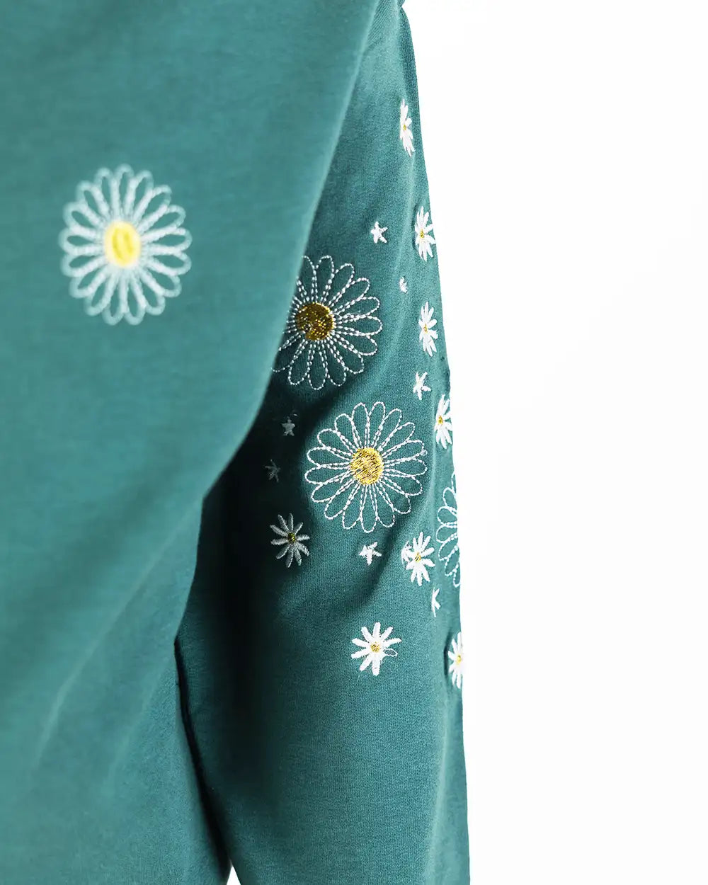 Lány cipzáras kapucnis pulóver Daisies