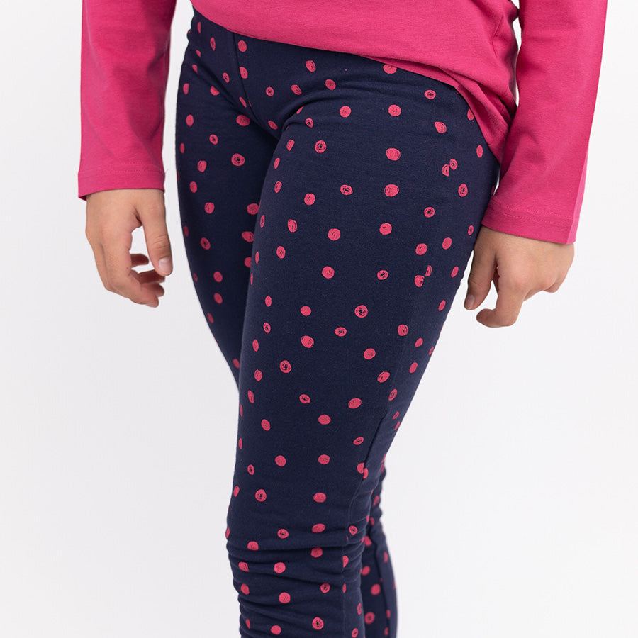 Lány Téli Leggings Little Circles