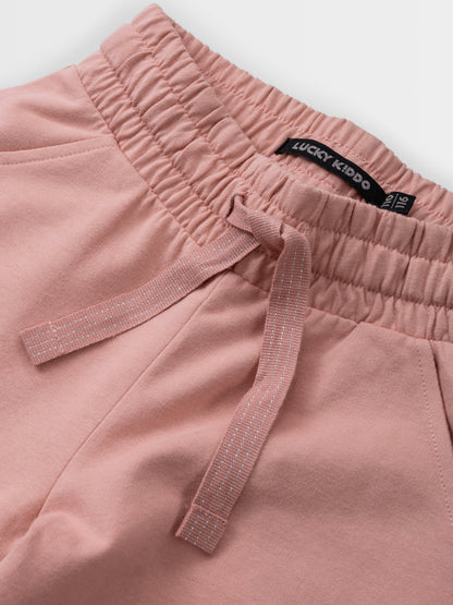 Lány jogger nadrágok Peach