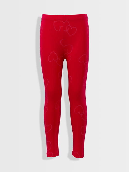 Magenta Hearts | Lány leggings
