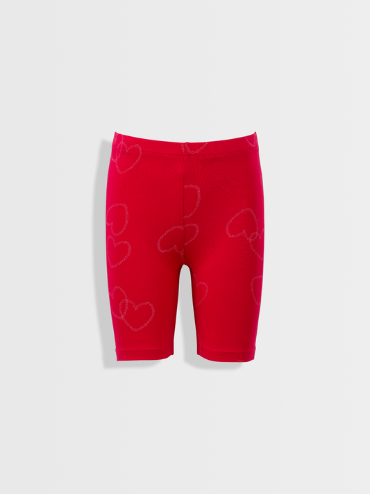 Magenta Hearts | Lány rövid leggings