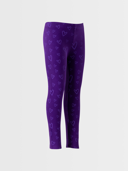 Violet Hearts | Lányka leggings