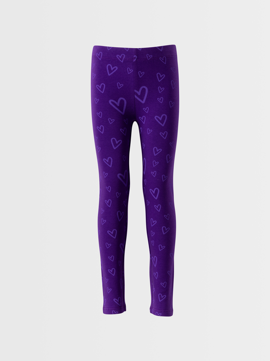 Violet Hearts | Lányka leggings