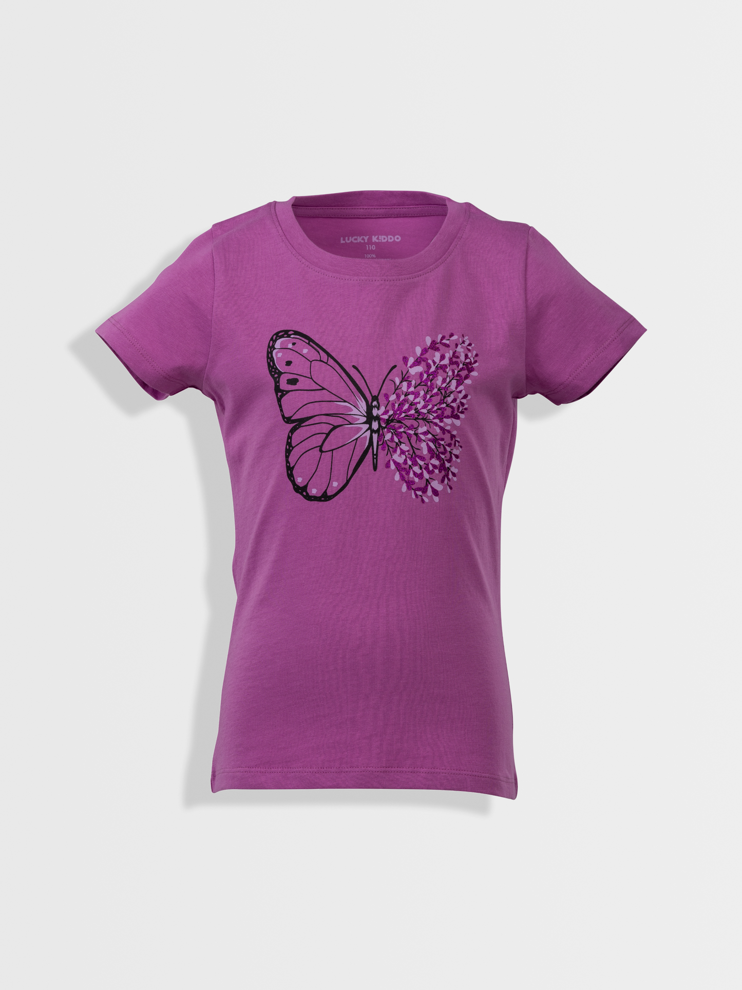 Violet Butterfly | Rövid ujjú póló lányoknak