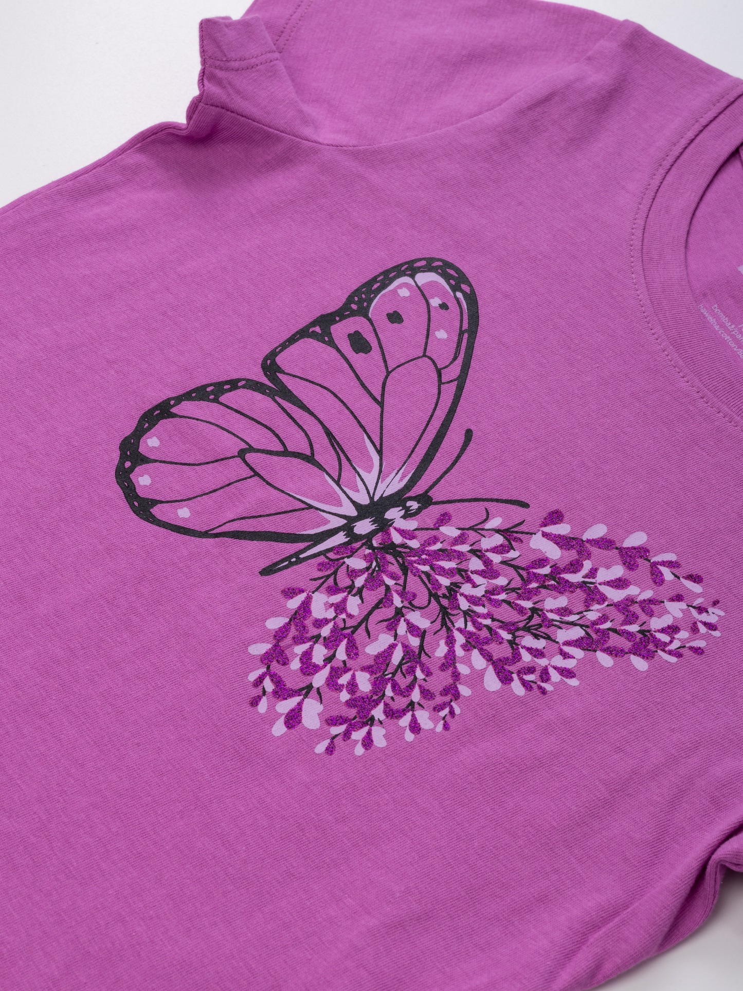 Violet Butterfly | Rövid ujjú póló lányoknak