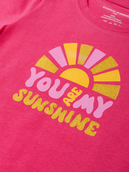 Hot Pink Sunshine | Rövid ujjú póló lányoknak