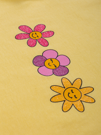 Yellow Flowers | Rövid ujjú póló lányoknak