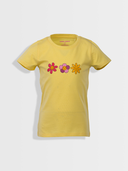 Yellow Flowers | Rövid ujjú póló lányoknak