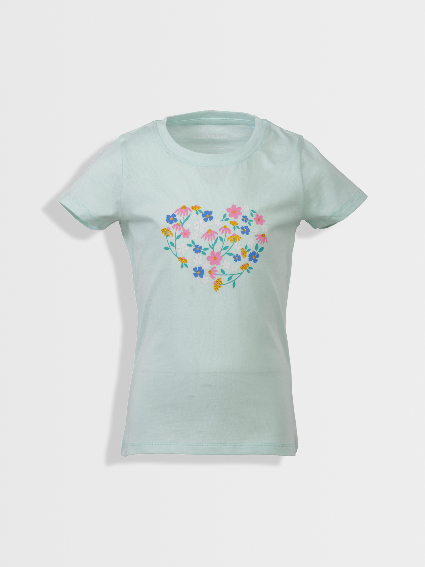 Flower Heart | Rövid ujjú póló lányoknak