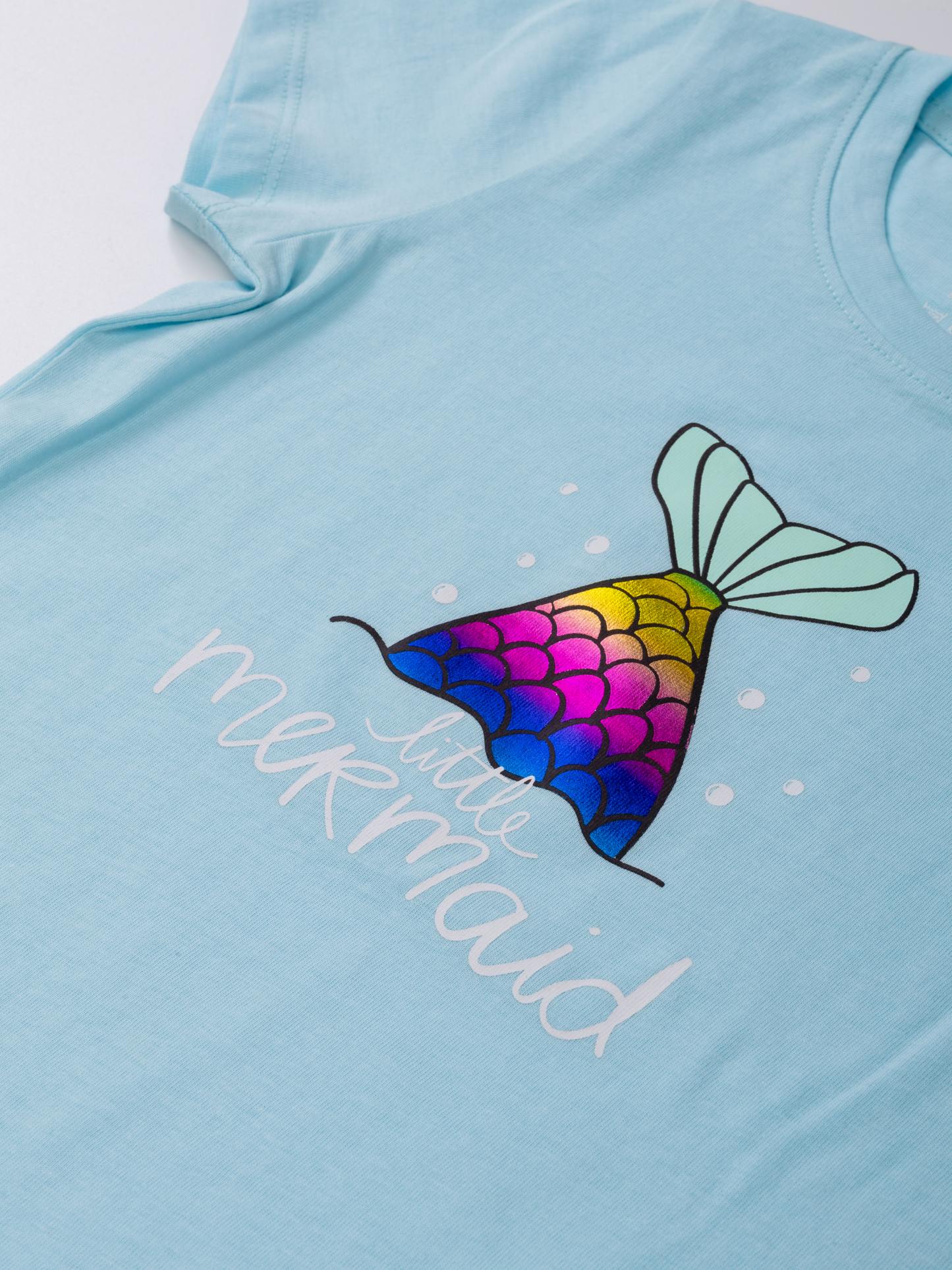 Mermaid Light Blue |Rövid ujjú póló lányoknak