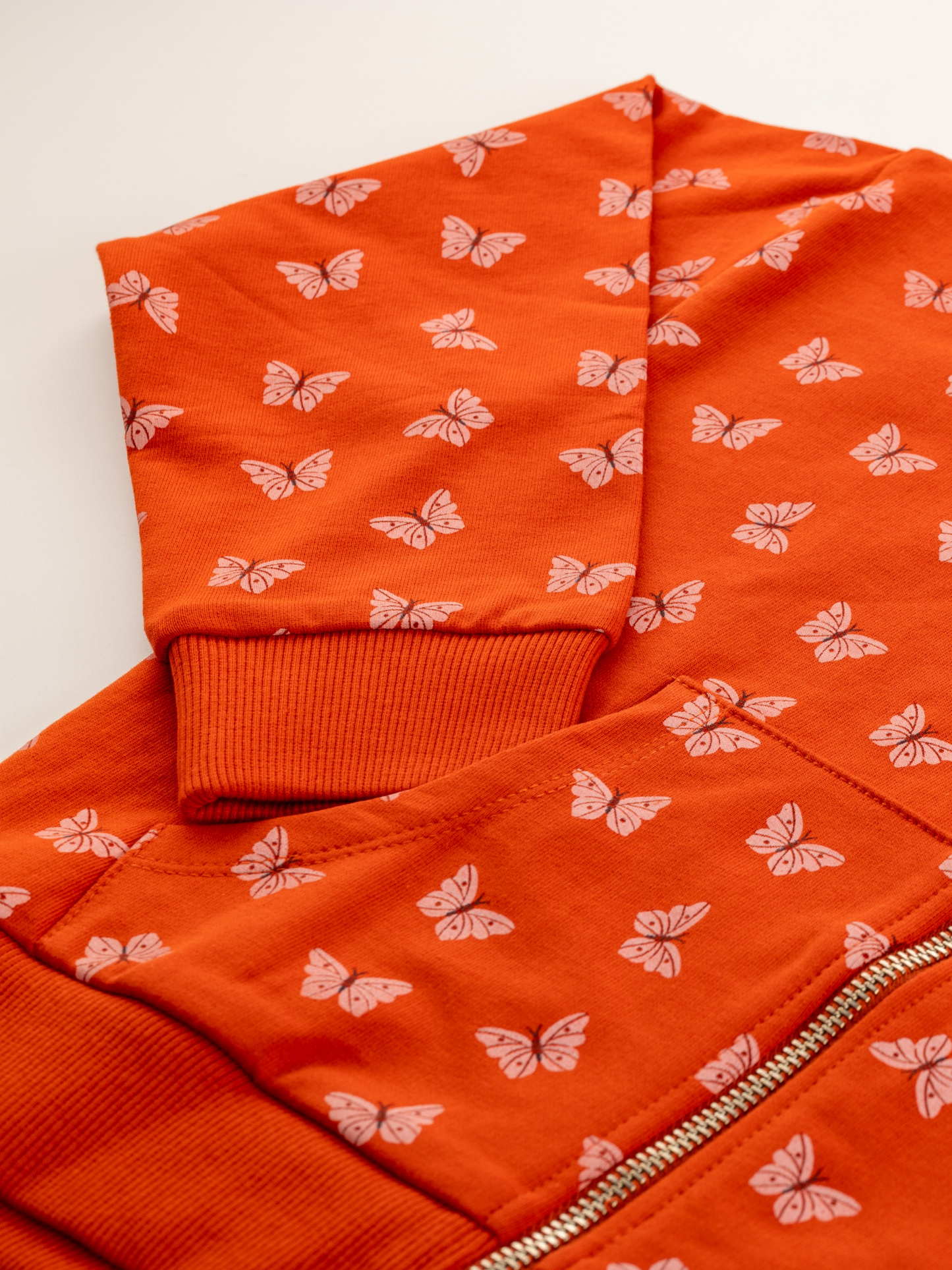 Ginger Butterflies | Lányka cipzáras hoodie