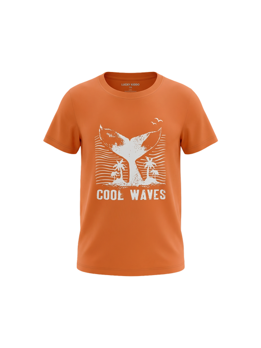 Whale Tail Splash | Rövid ujjú póló fiúknak