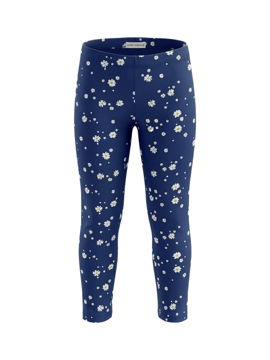 Midnight Flower Power | Lány leggings