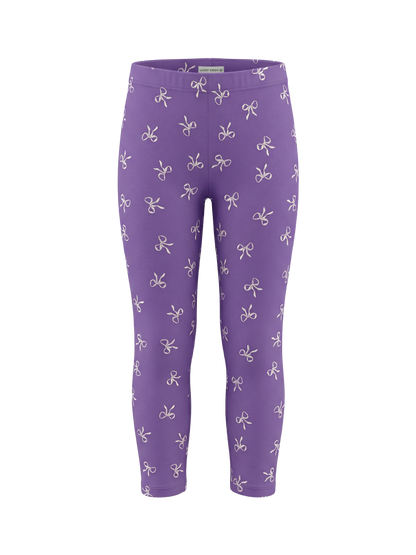 Purple Bow Magic | Leggings lányoknak