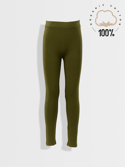 Lány leggings Dark Green