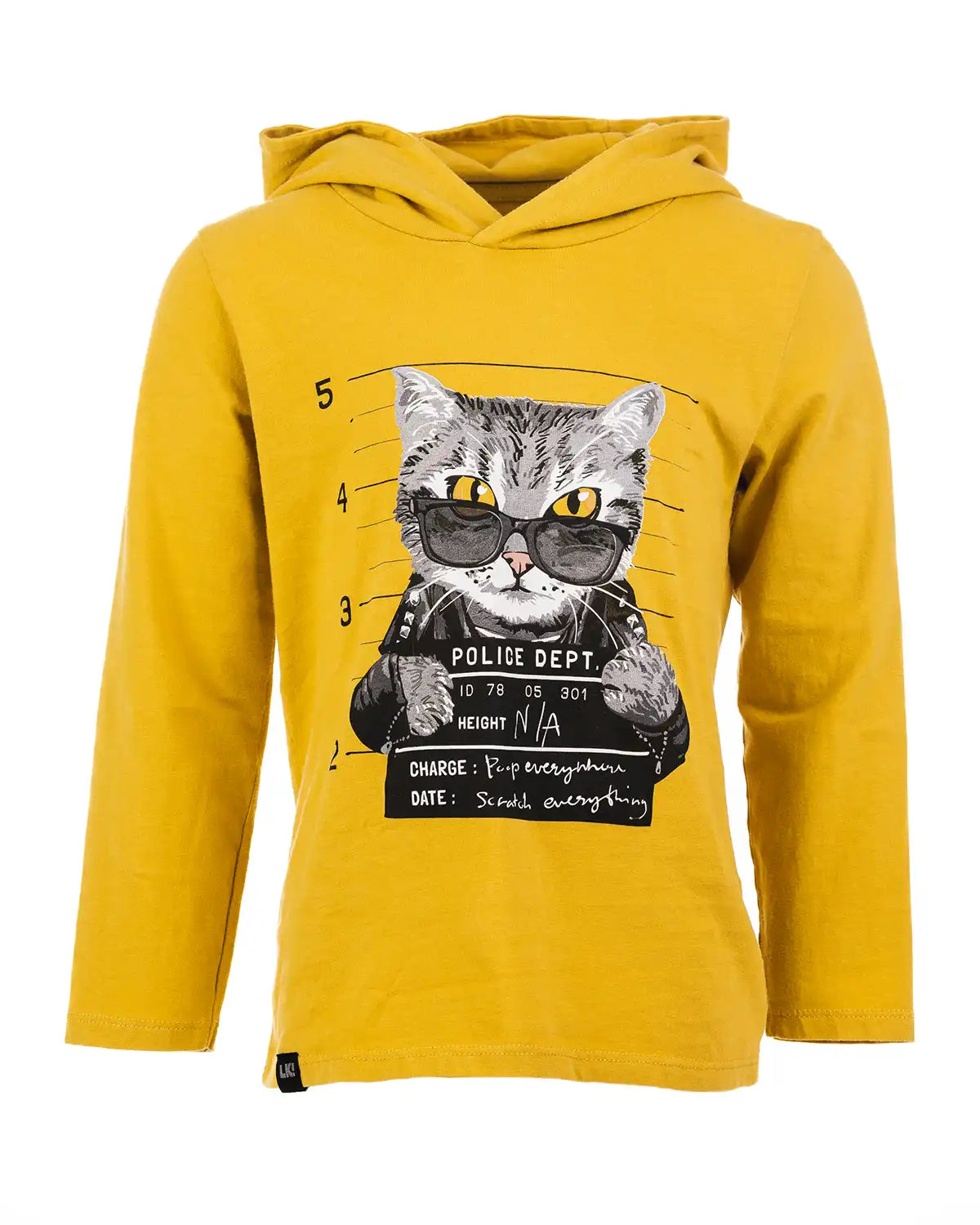 Fiú kapucnis póló Bad Cat