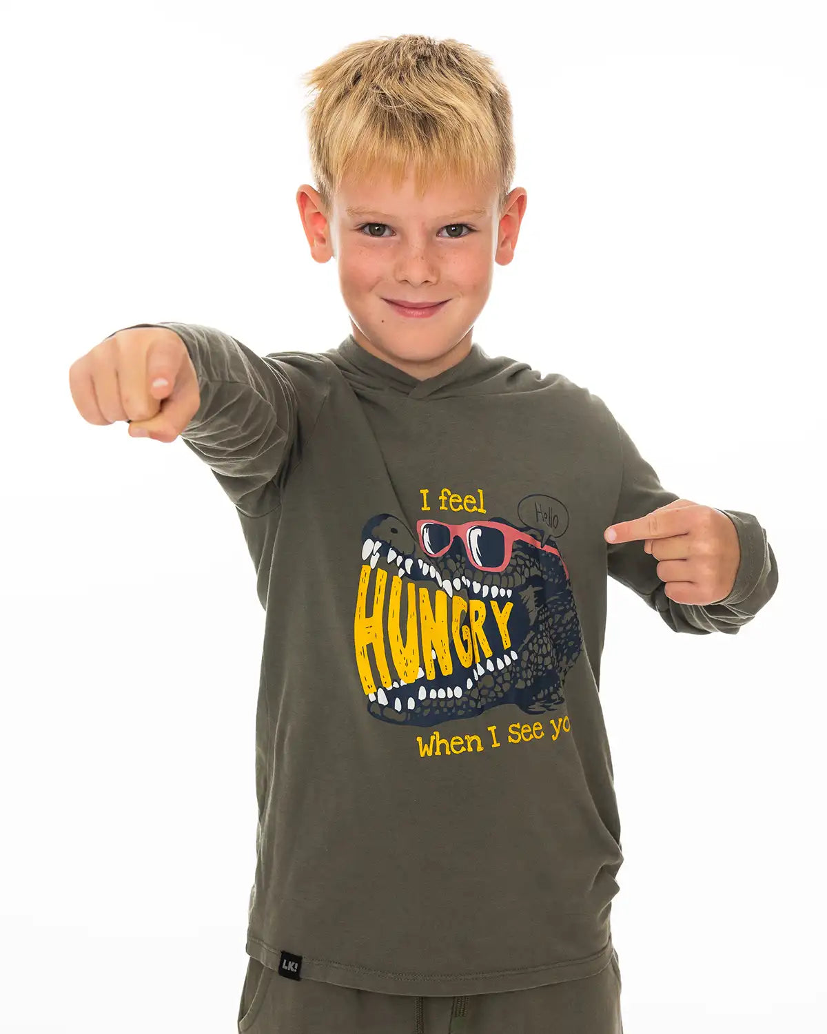 Fiú kapucnis póló Hungry