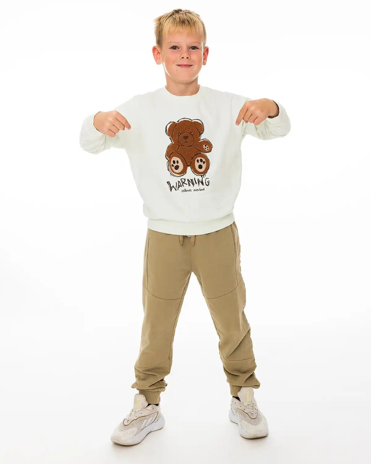 Fiú jogger nadrágok Light Brown
