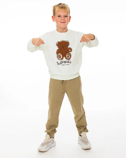Fiú jogger nadrágok Light Brown