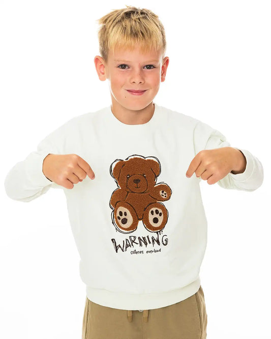 Fiú pulóver Bear Warning