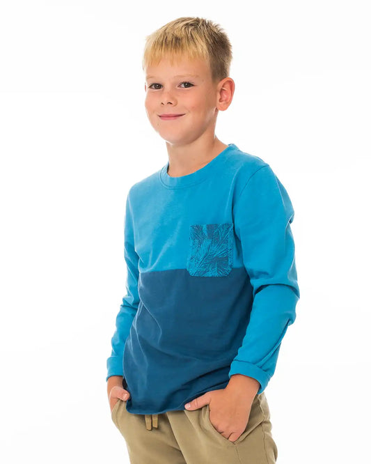 Fiú  Hosszú ujjú  póló Pocket Blue