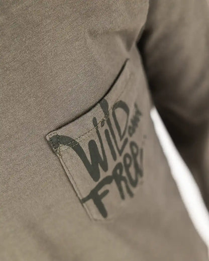 Fiú póló Pocket Olive