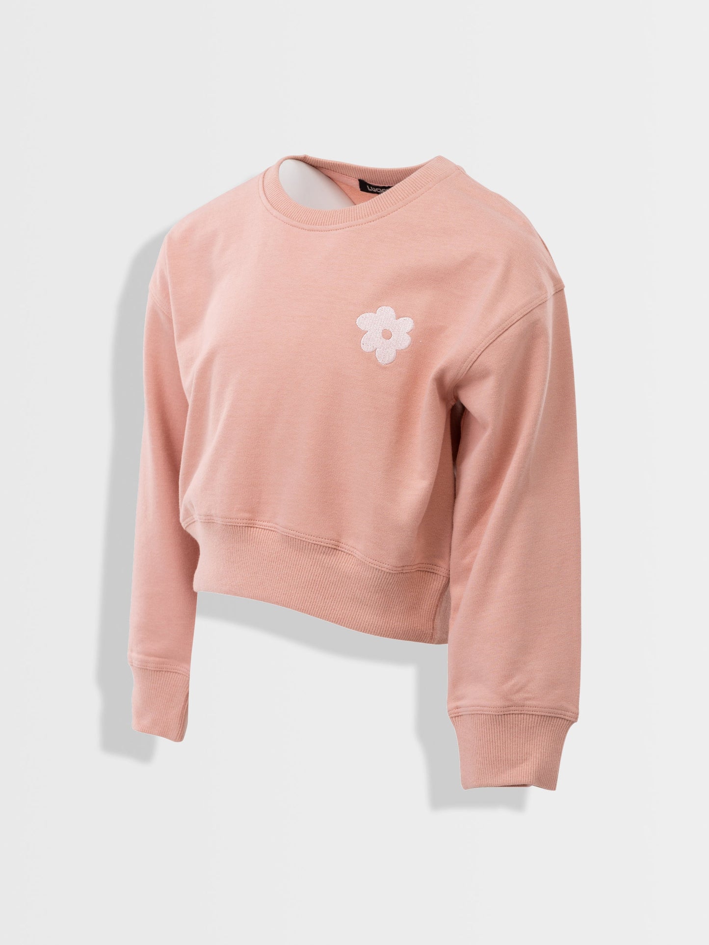 Lány rövidített pulóver Peach