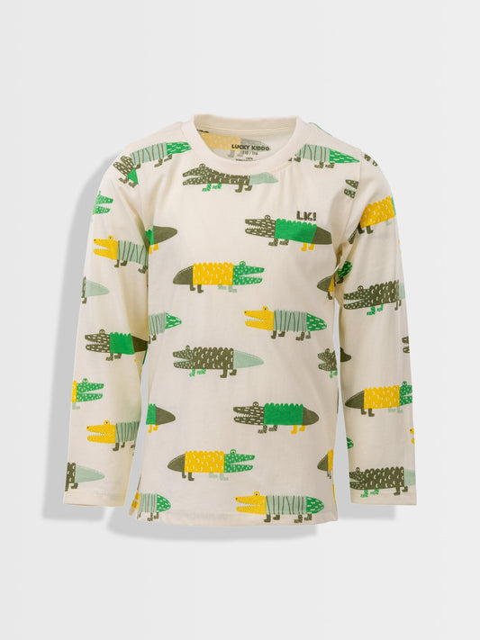 Fiú hosszú ujjú póló Crocodile