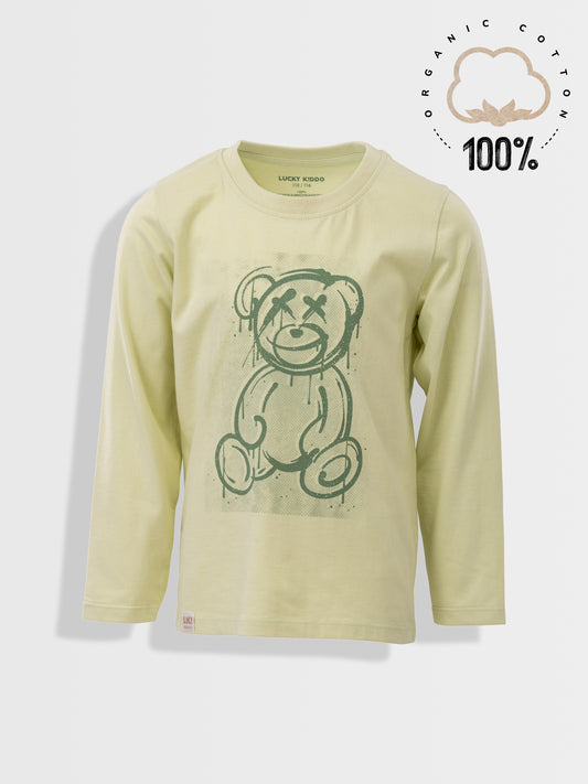 Fiú hosszú ujjú Teddy bear