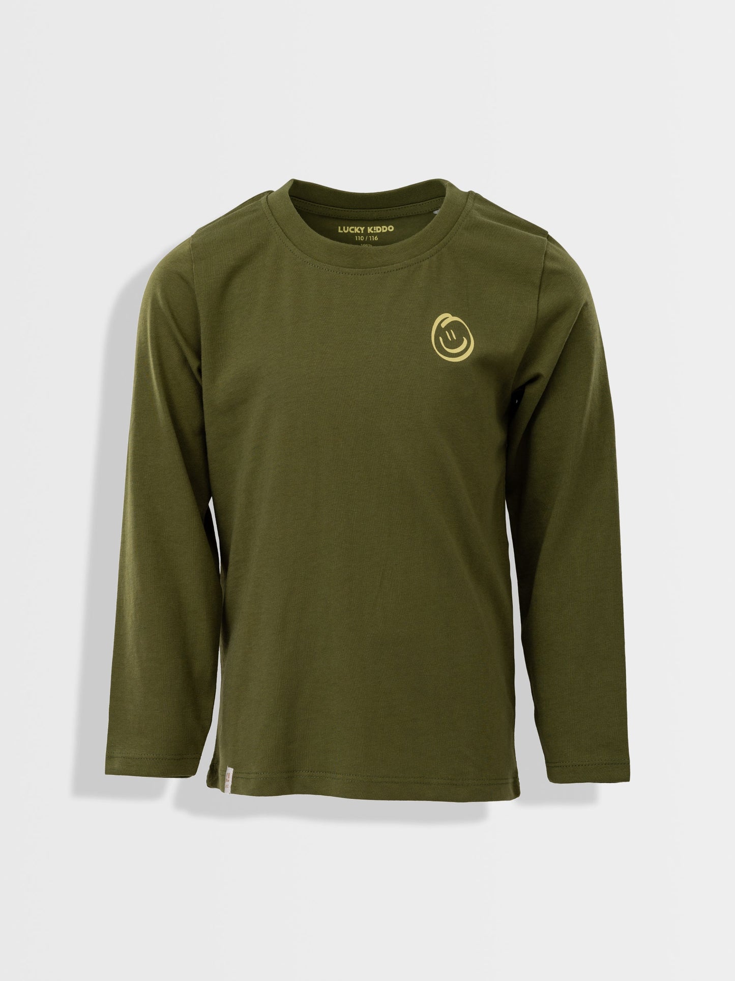 Fiú hosszú ujjú Dark Green Smiley
