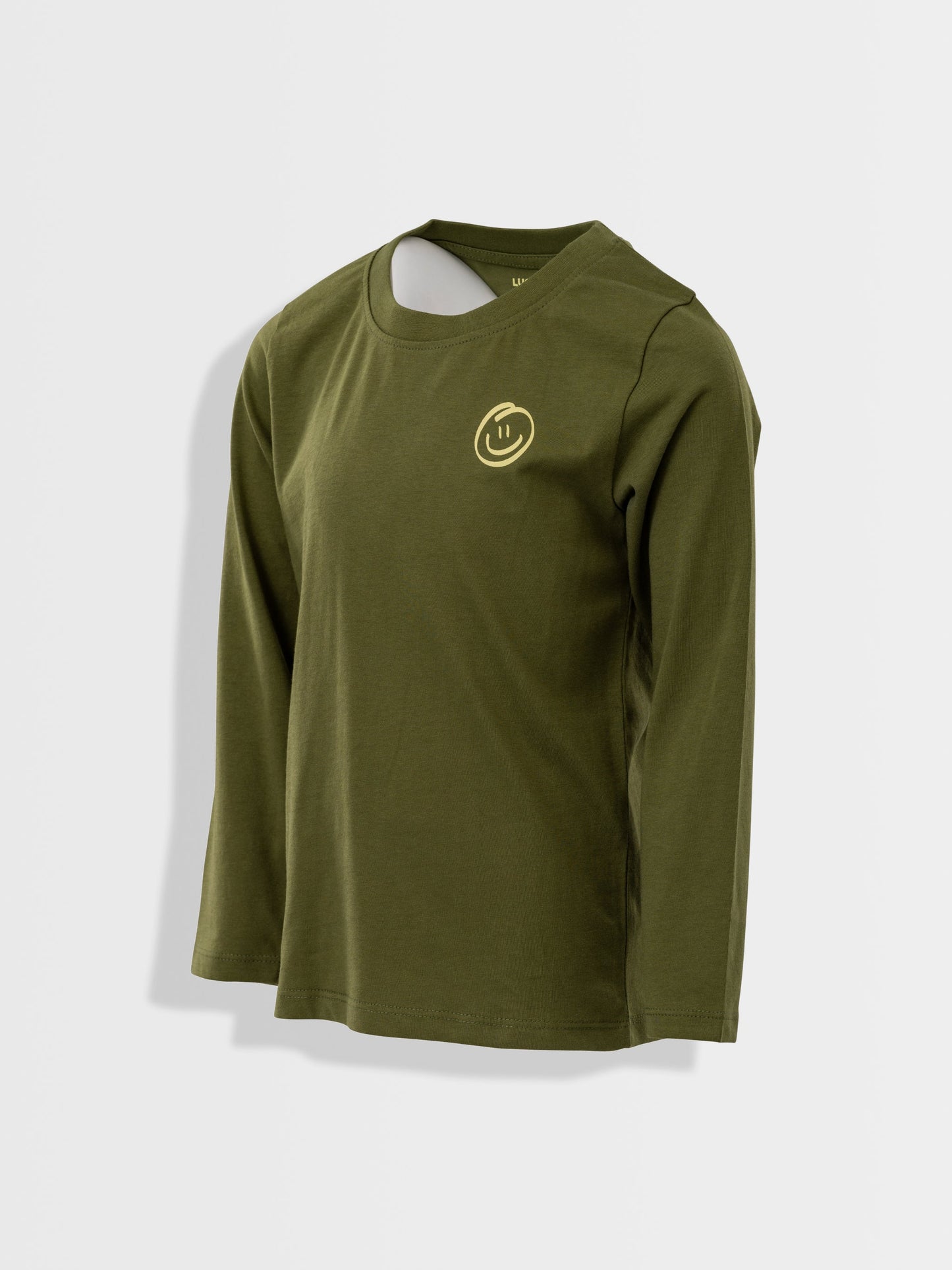 Fiú hosszú ujjú Dark Green Smiley