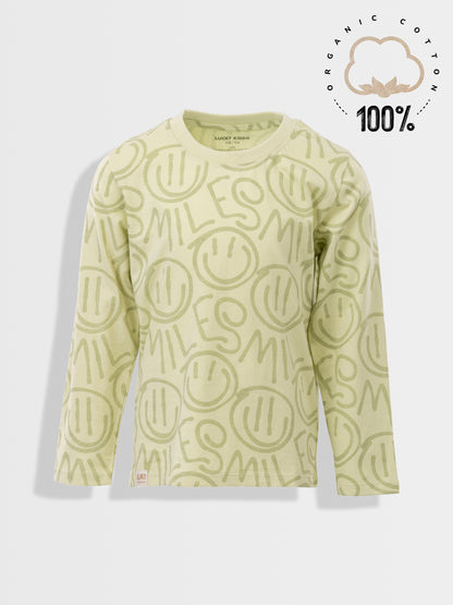 Fiú hosszú ujjú póló Aloe Wash Smileys