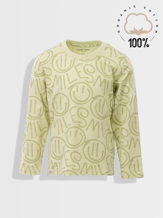 Fiú hosszú ujjú póló Aloe Wash Smileys